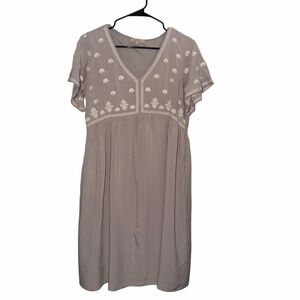 Polagram Size Small Embroidered Boho Dress